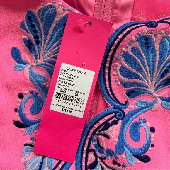 Lily Pulitzer Donna Romper Havana Pink - Picture 3 of 5